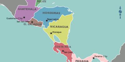 Harta Honduras harta america centrală