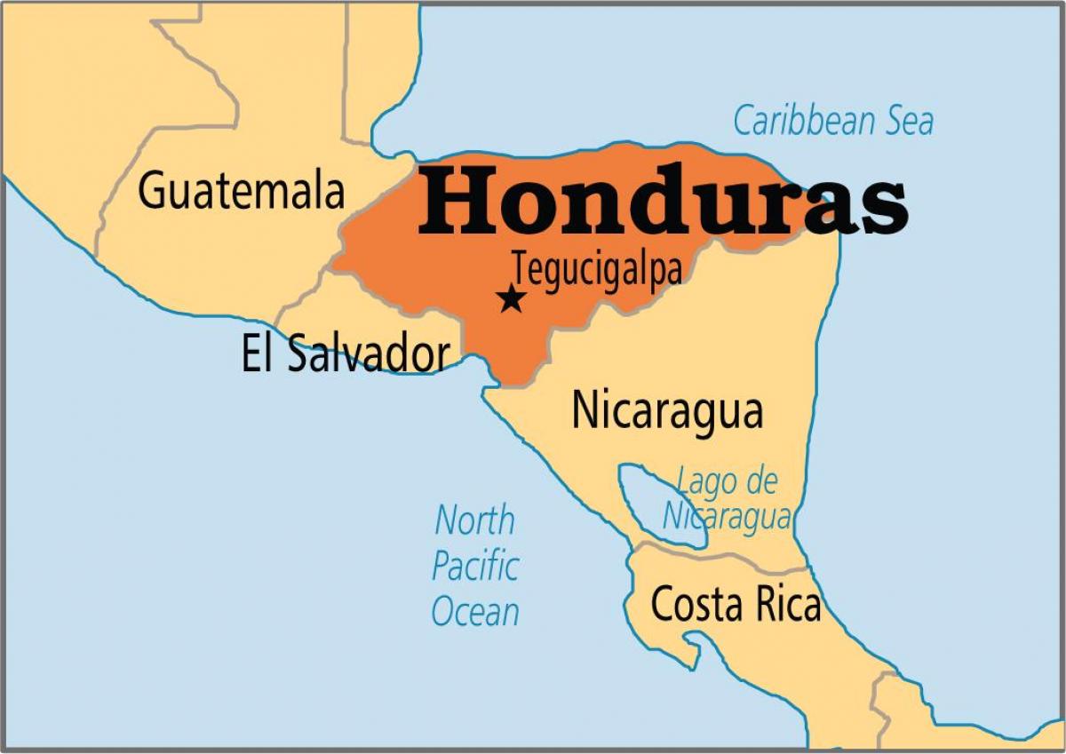 Honduras capital hartă