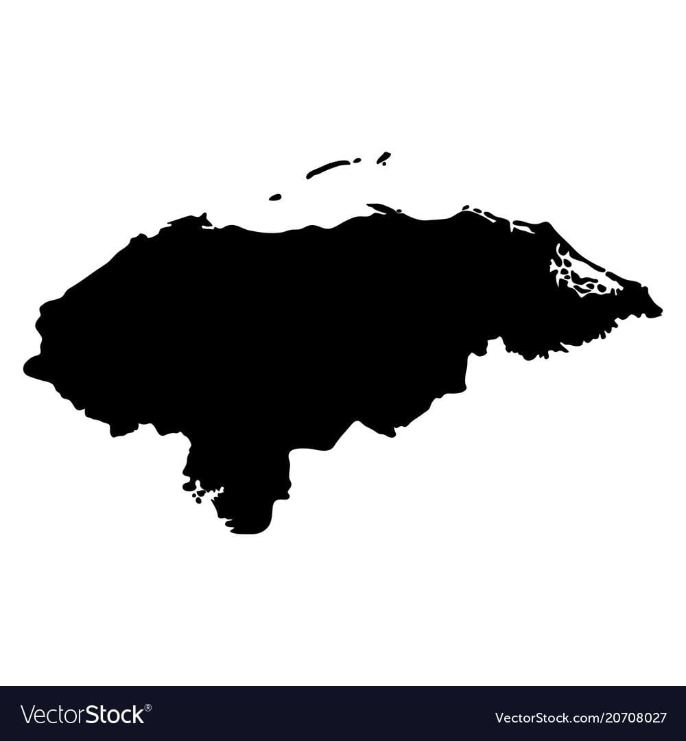 harta Honduras harta vector