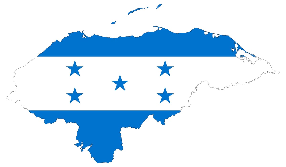 harta drapelul Honduras