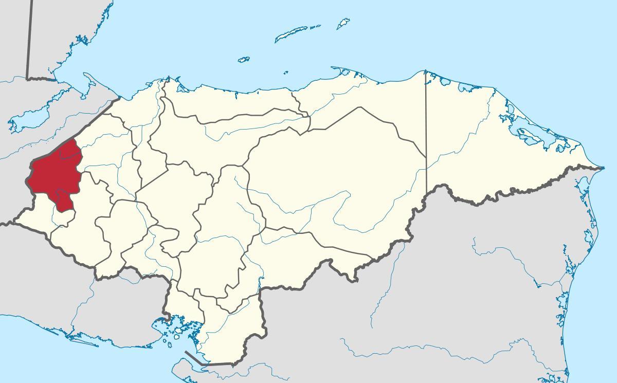 harta copan în Honduras