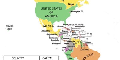Harta Honduras, america de sud