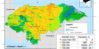 Harta Honduras climatice