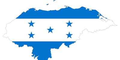 Harta drapelul Honduras