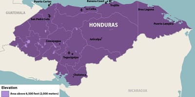 Harta Honduras zika