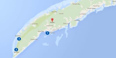Harta Honduras și roatan