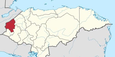 Harta copan în Honduras